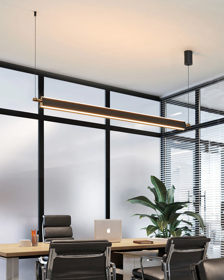 WOMO Black Linear Pendant Light-WM2182 - Image 5