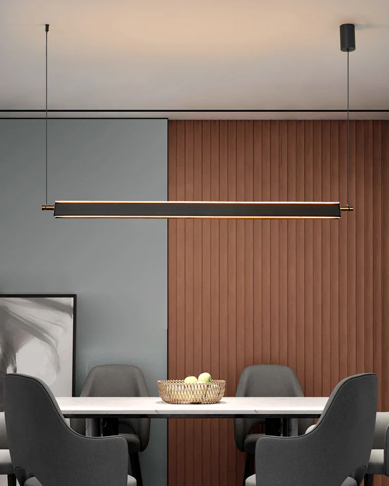 WOMO Black Linear Pendant Light-WM2182 - Image 6