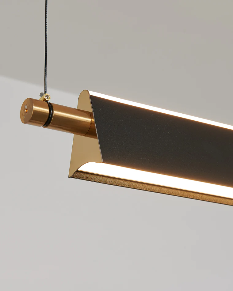 WOMO Black Linear Pendant Light-WM2182 - Image 9