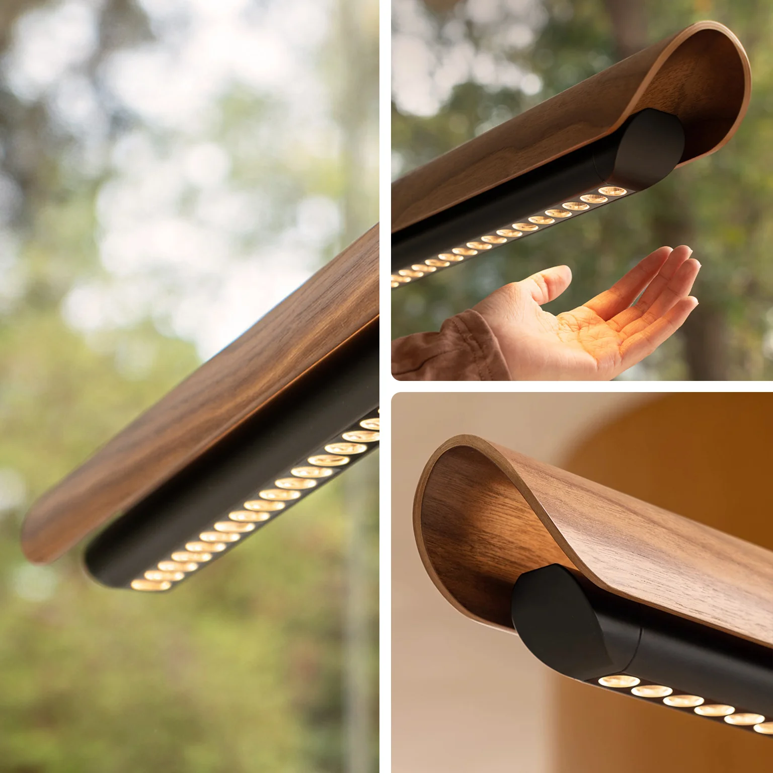 WOMO Walnut Moon watching Linear Pendant Light - WM3289 - Image 12