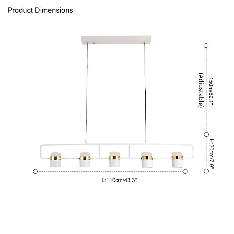 WOMO Linear Spotlight Kitchen Pendant Light-WM2019 - Image 26