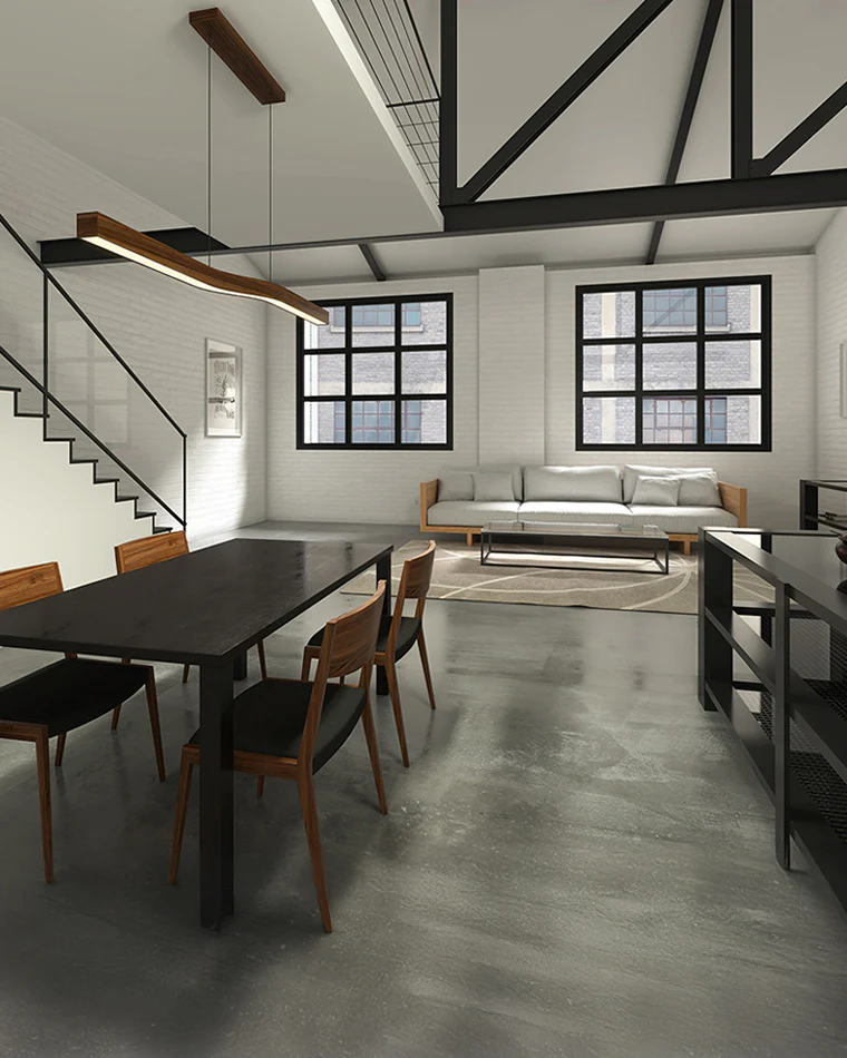WOMO Wood Linear Pendant Light-WM2443 - Image 8
