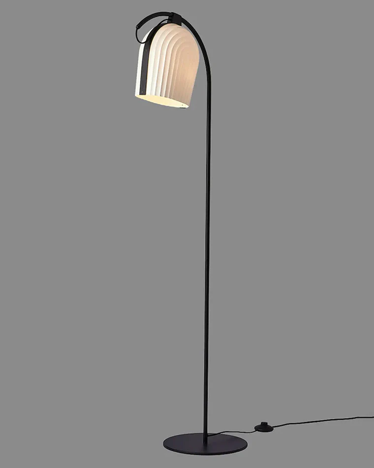 WOMO Pleated Arc Floor Lamp for Reading-WM7033 - Image 10