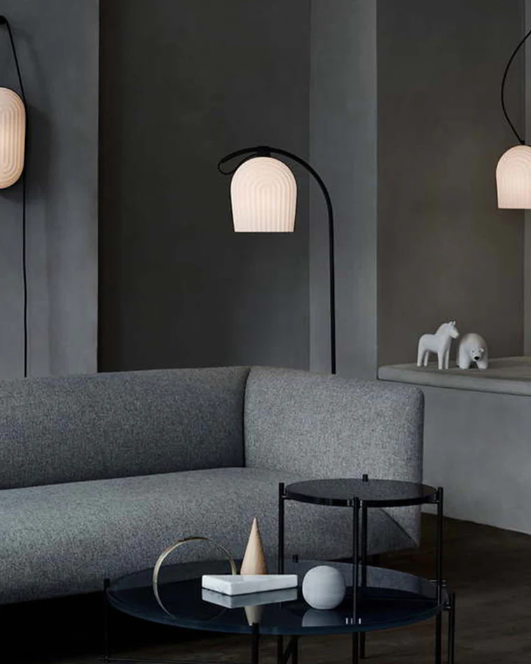WOMO Pleated Arc Floor Lamp for Reading-WM7033 - Image 12