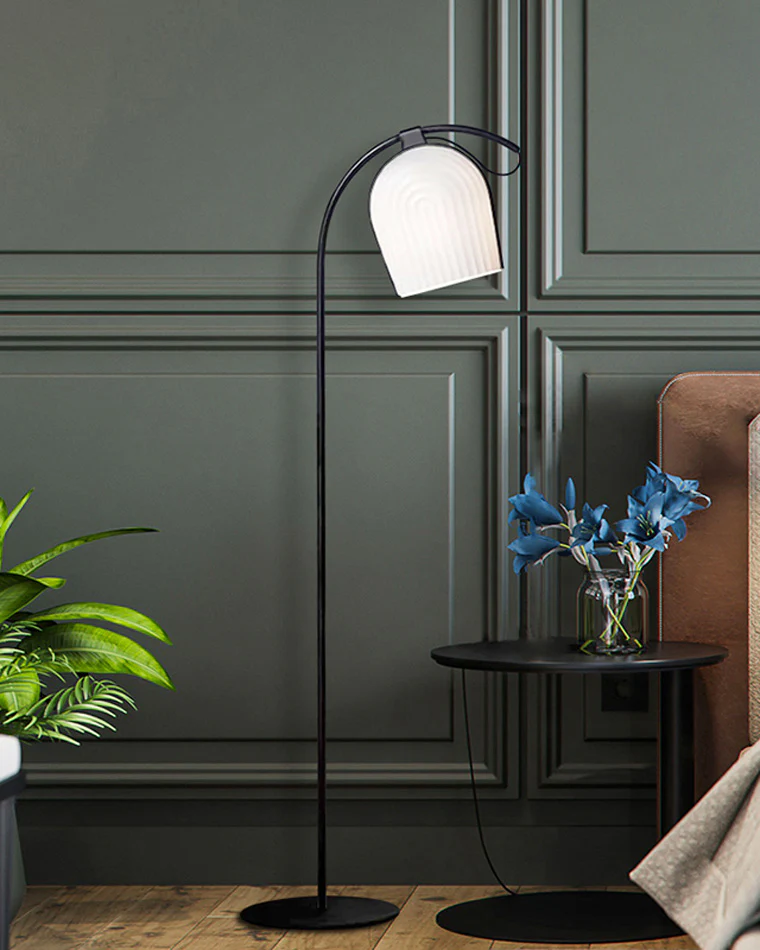 WOMO Pleated Arc Floor Lamp for Reading-WM7033 - Image 13