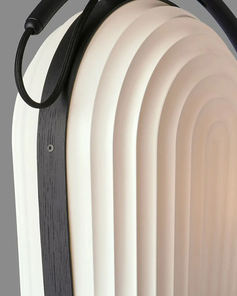 WOMO Pleated Arc Floor Lamp for Reading-WM7033 - Image 9