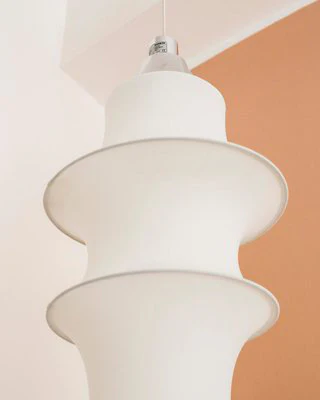 WOMO Long Lantern Silk Pendant Light-WM2600 - Image 14