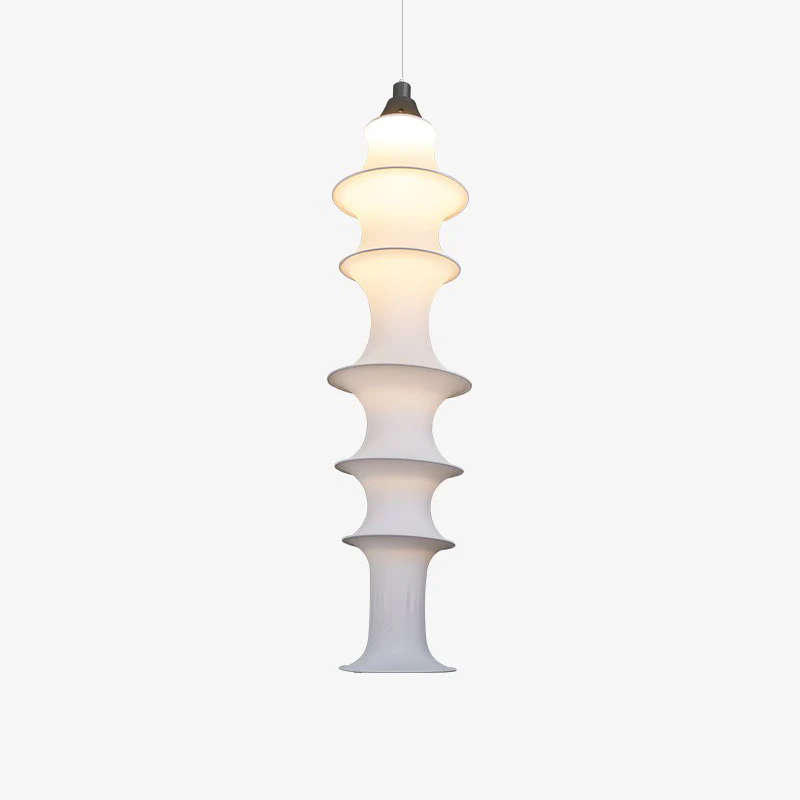 WOMO Long Lantern Silk Pendant Light-WM2600 - Image 31