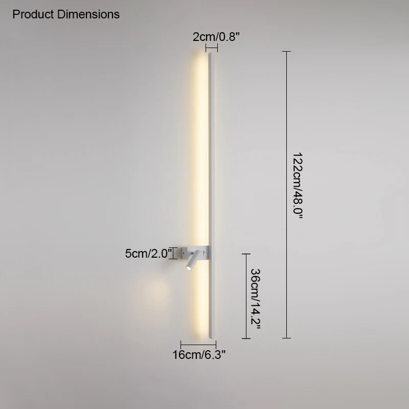 WOMO Switchable Long Linear Wall Sconce with Spotlight-WM6068 - Image 67