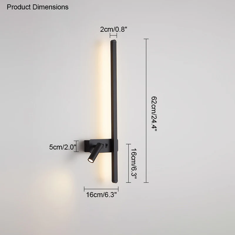 WOMO Switchable Long Linear Wall Sconce with Spotlight-WM6068 - Image 69