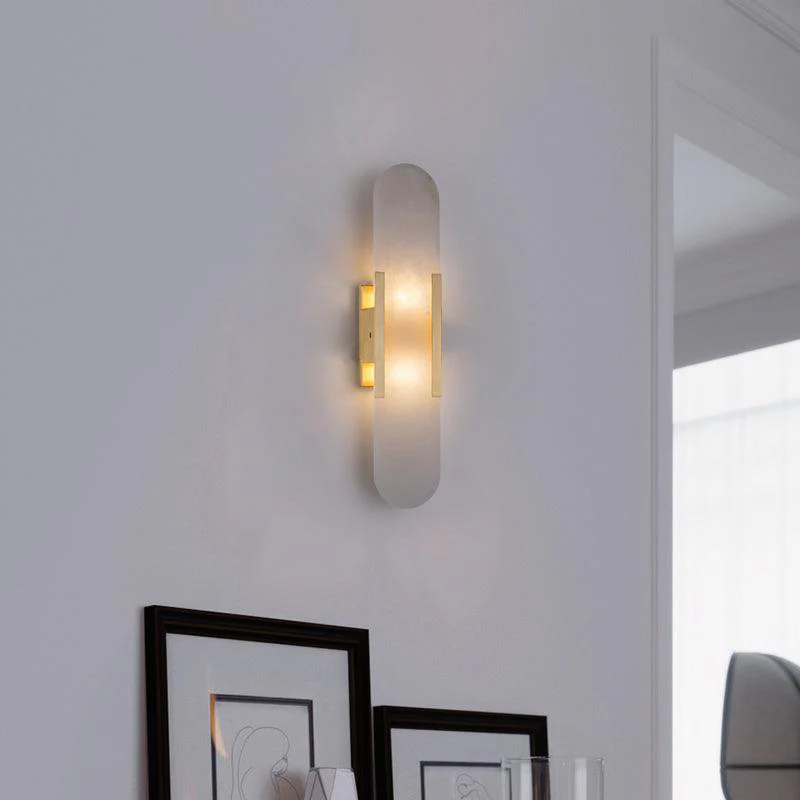 WOMO Oval Alabaster Wall Sconce-WM6107 - Image 23