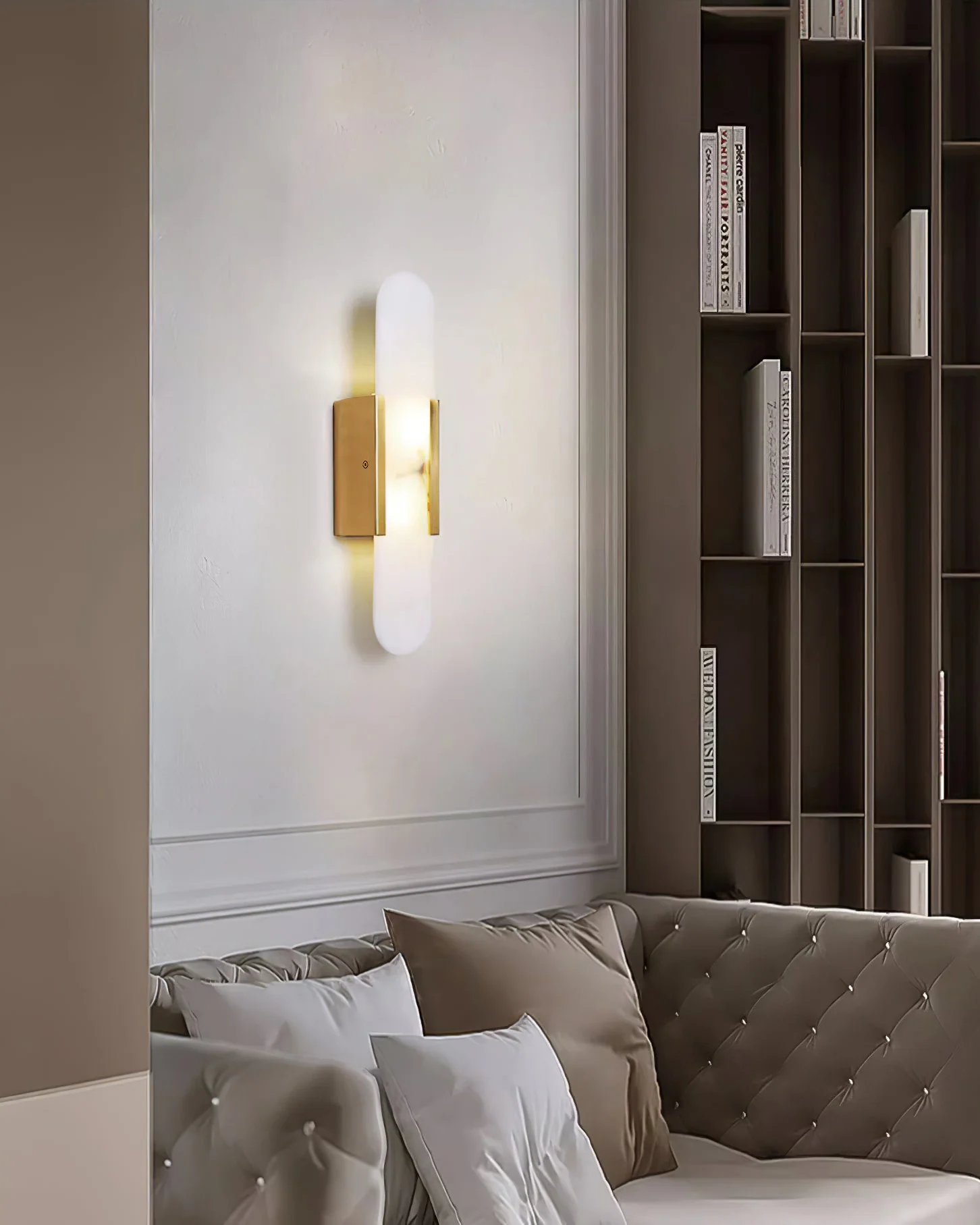 WOMO Oval Alabaster Wall Sconce-WM6107 - Image 25
