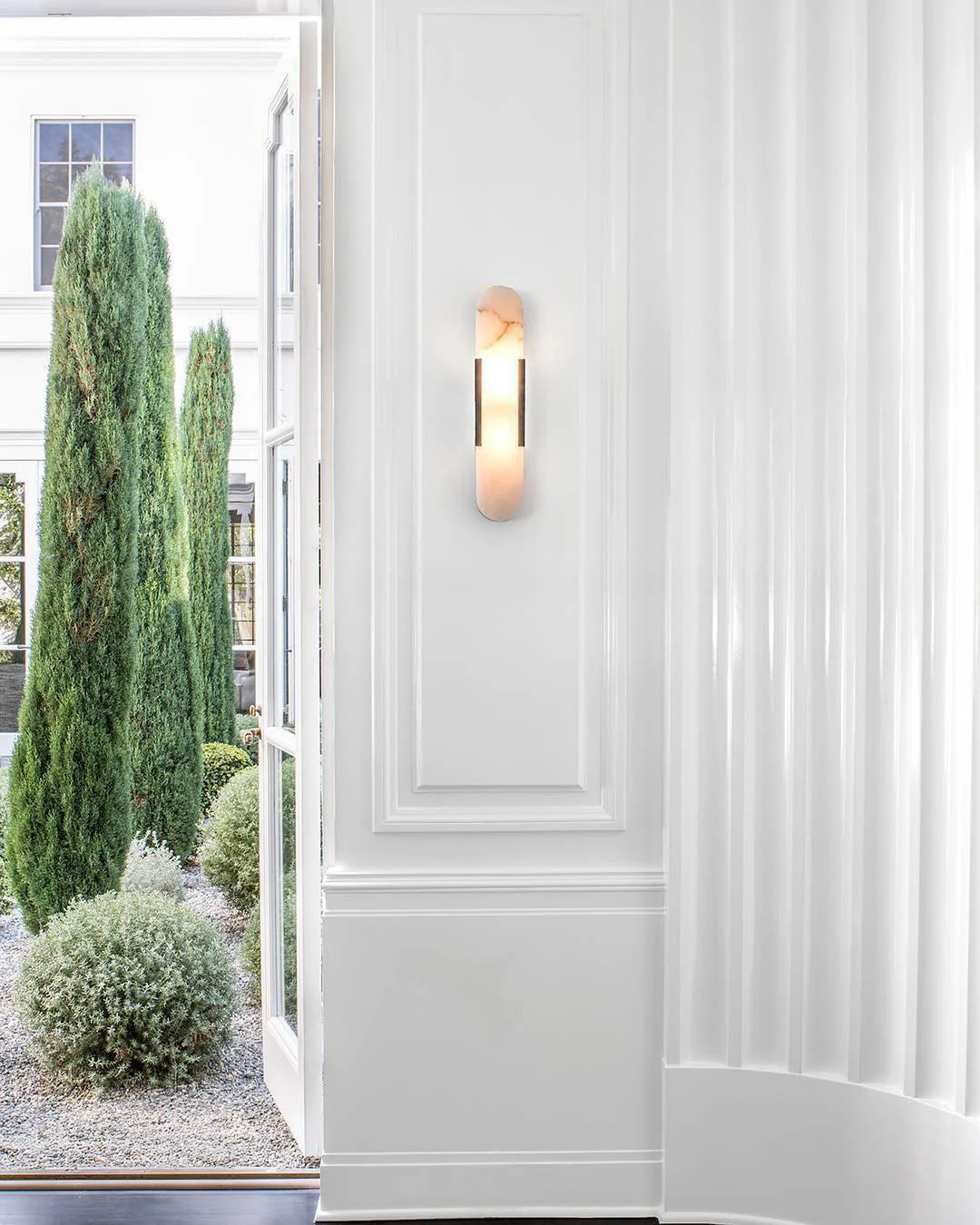WOMO Oval Alabaster Wall Sconce-WM6107 - Image 33