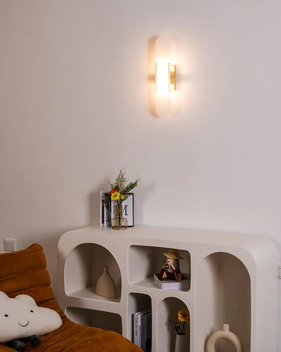 WOMO Oval Alabaster Wall Sconce-WM6107 - Image 36