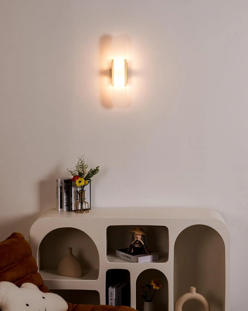 WOMO Oval Alabaster Wall Sconce-WM6107 - Image 37