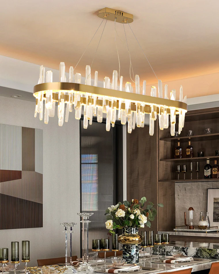 WOMO Long Oval Crystal Chandelier-WM2485c - Image 2