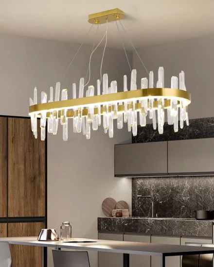 WOMO Long Oval Crystal Chandelier-WM2485c - Image 4