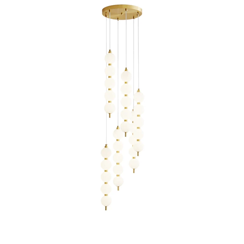 WOMO Long Pearl Chandelier-WM2807 - Image 18