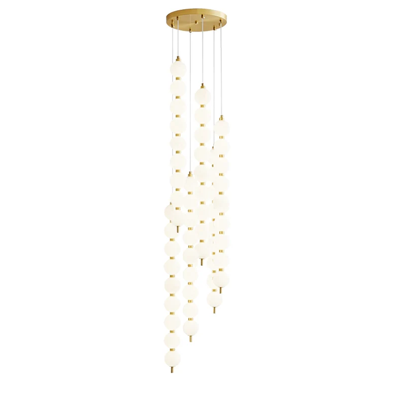 WOMO Long Pearl Chandelier-WM2807 - Image 20