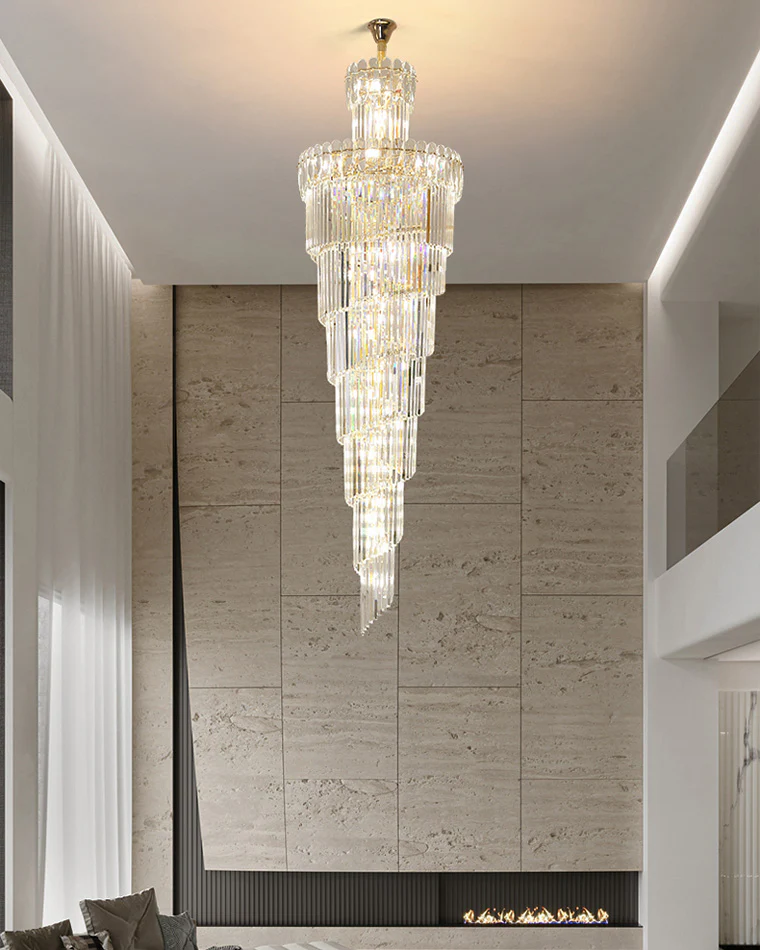 WOMO Cascading Crystal Chandelier-WM2387 - Image 16