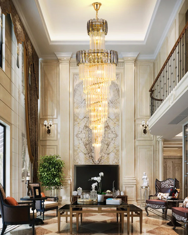 WOMO Cascading Crystal Chandelier-WM2387 - Image 17