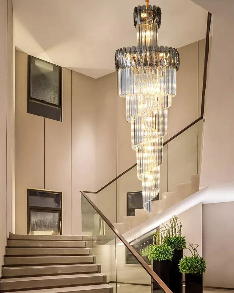 WOMO Cascading Crystal Chandelier-WM2387 - Image 21