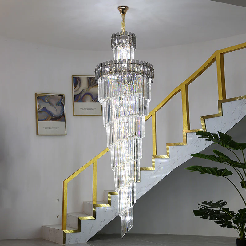 WOMO Cascading Crystal Chandelier-WM2387 - Image 22