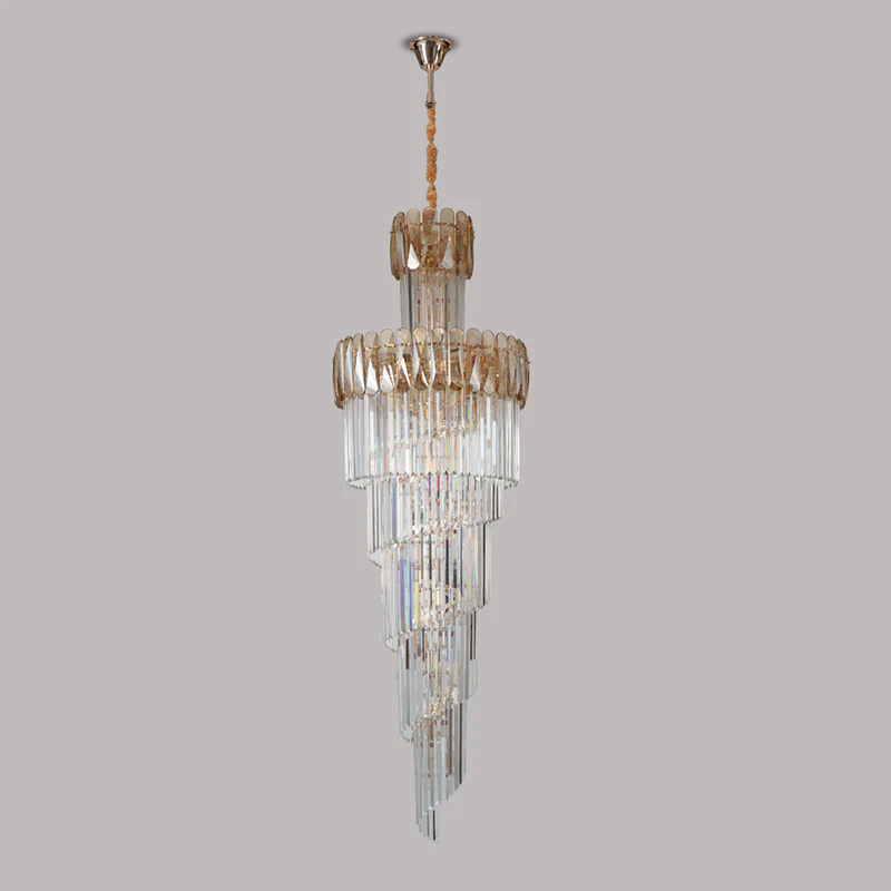 WOMO Cascading Crystal Chandelier-WM2387 - Image 23