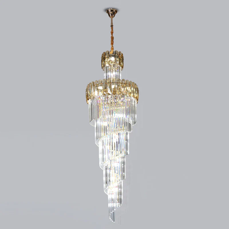 WOMO Cascading Crystal Chandelier-WM2387 - Image 24