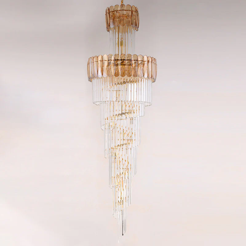 WOMO Cascading Crystal Chandelier-WM2387 - Image 25