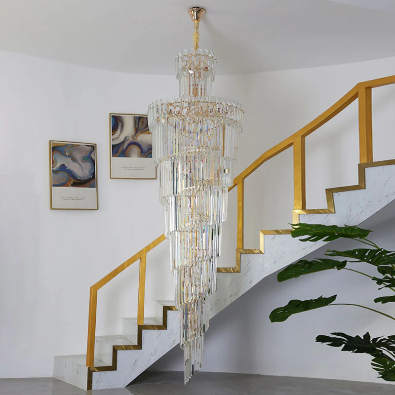 WOMO Cascading Crystal Chandelier-WM2387 - Image 26