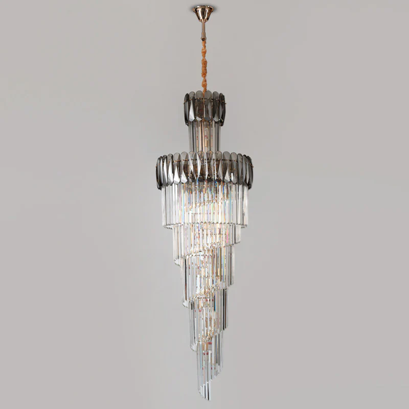 WOMO Cascading Crystal Chandelier-WM2387 - Image 27