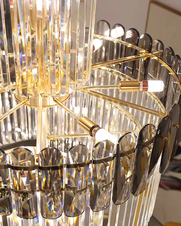 WOMO Cascading Crystal Chandelier-WM2387 - Image 29