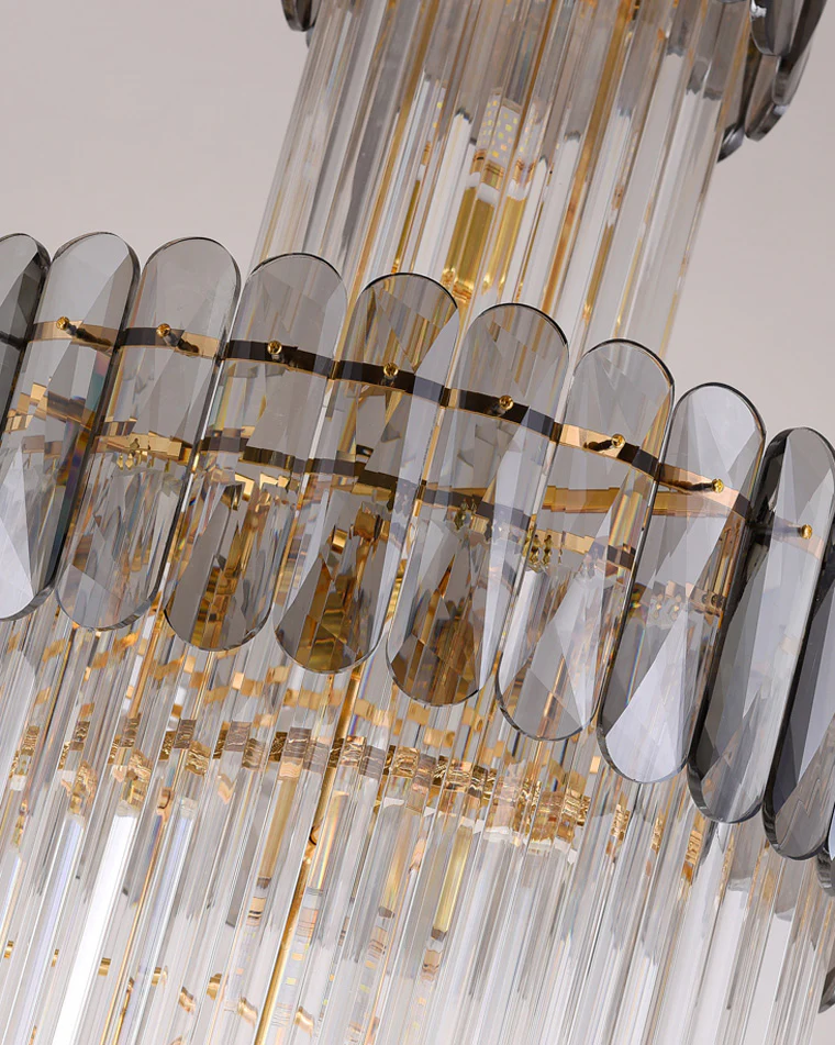WOMO Cascading Crystal Chandelier-WM2387 - Image 30
