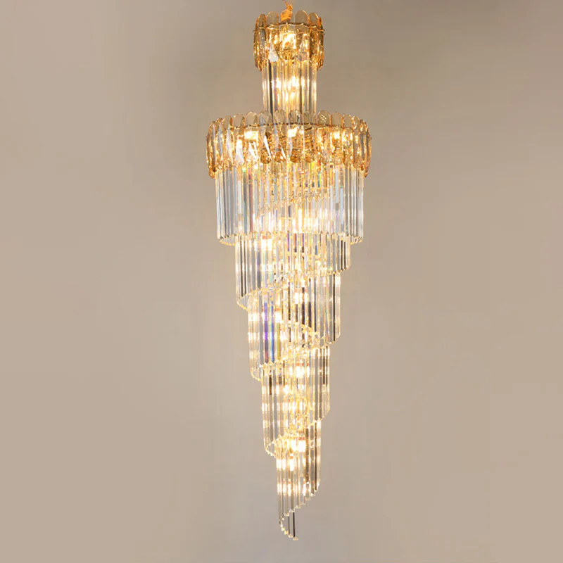 WOMO Cascading Crystal Chandelier-WM2387 - Image 33