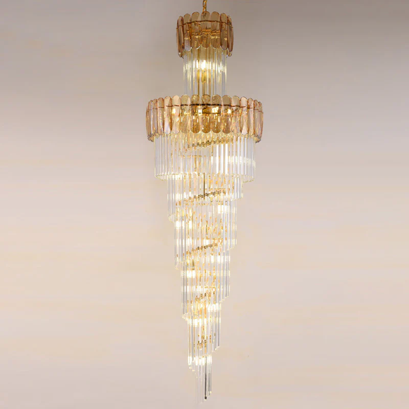 WOMO Cascading Crystal Chandelier-WM2387 - Image 35