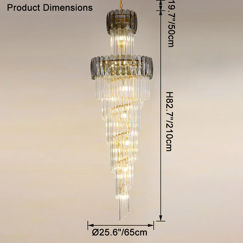 WOMO Cascading Crystal Chandelier-WM2387 - Image 42