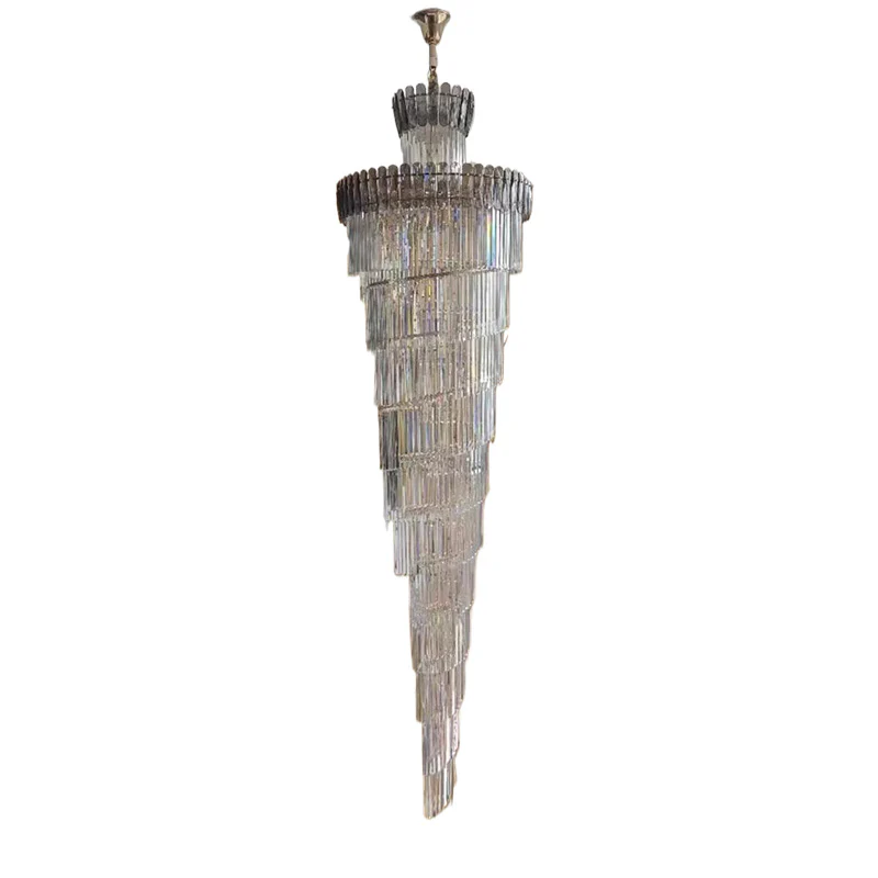 WOMO Cascading Crystal Chandelier-WM2387 - Image 45