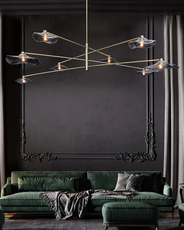 WOMO Lotus Leaf Arm Chandelier-WM2607 - Image 2