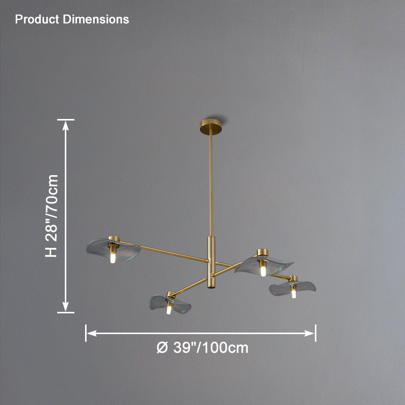 WOMO Lotus Leaf Arm Chandelier-WM2607 - Image 34