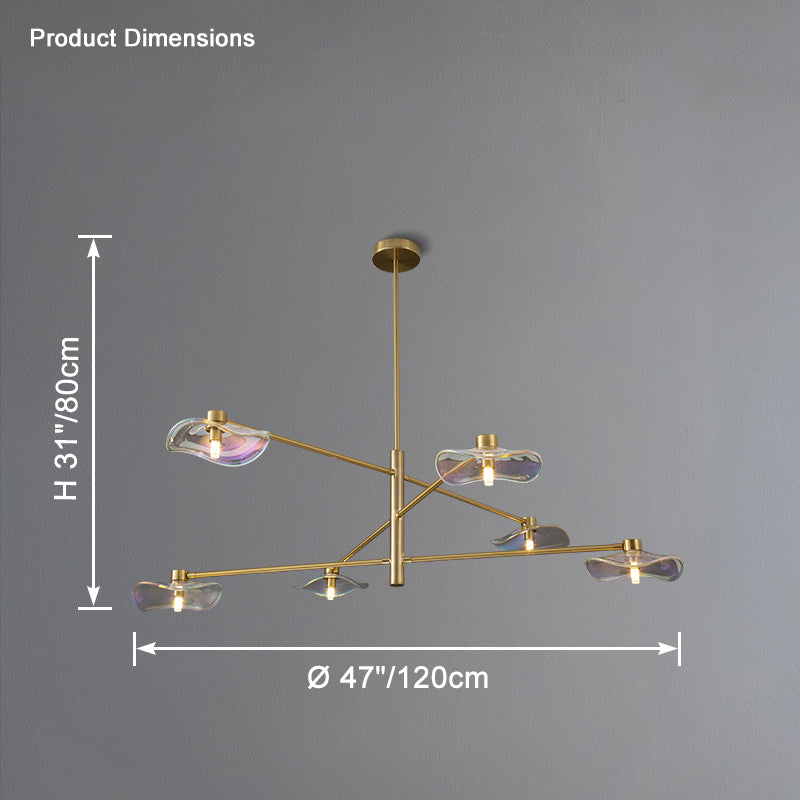 WOMO Lotus Leaf Arm Chandelier-WM2607 - Image 38