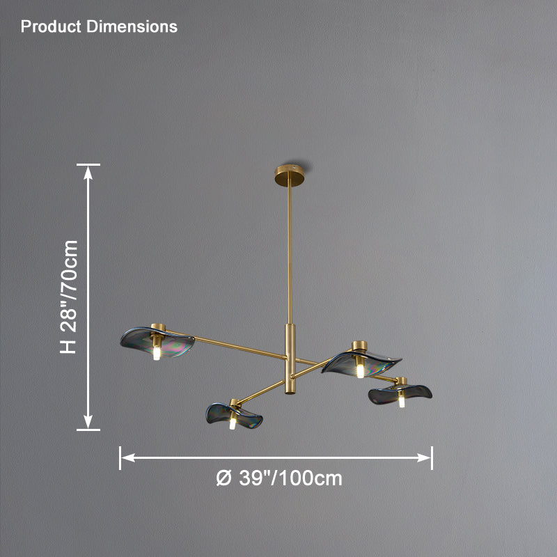 WOMO Lotus Leaf Arm Chandelier-WM2607 - Image 40