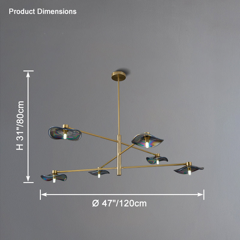 WOMO Lotus Leaf Arm Chandelier-WM2607 - Image 42