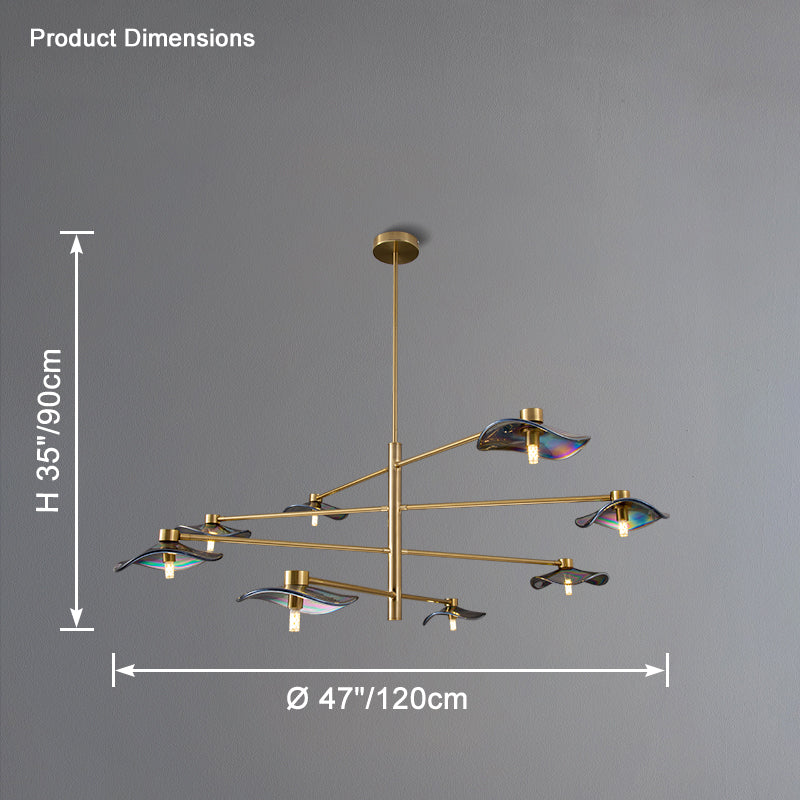 WOMO Lotus Leaf Arm Chandelier-WM2607 - Image 44
