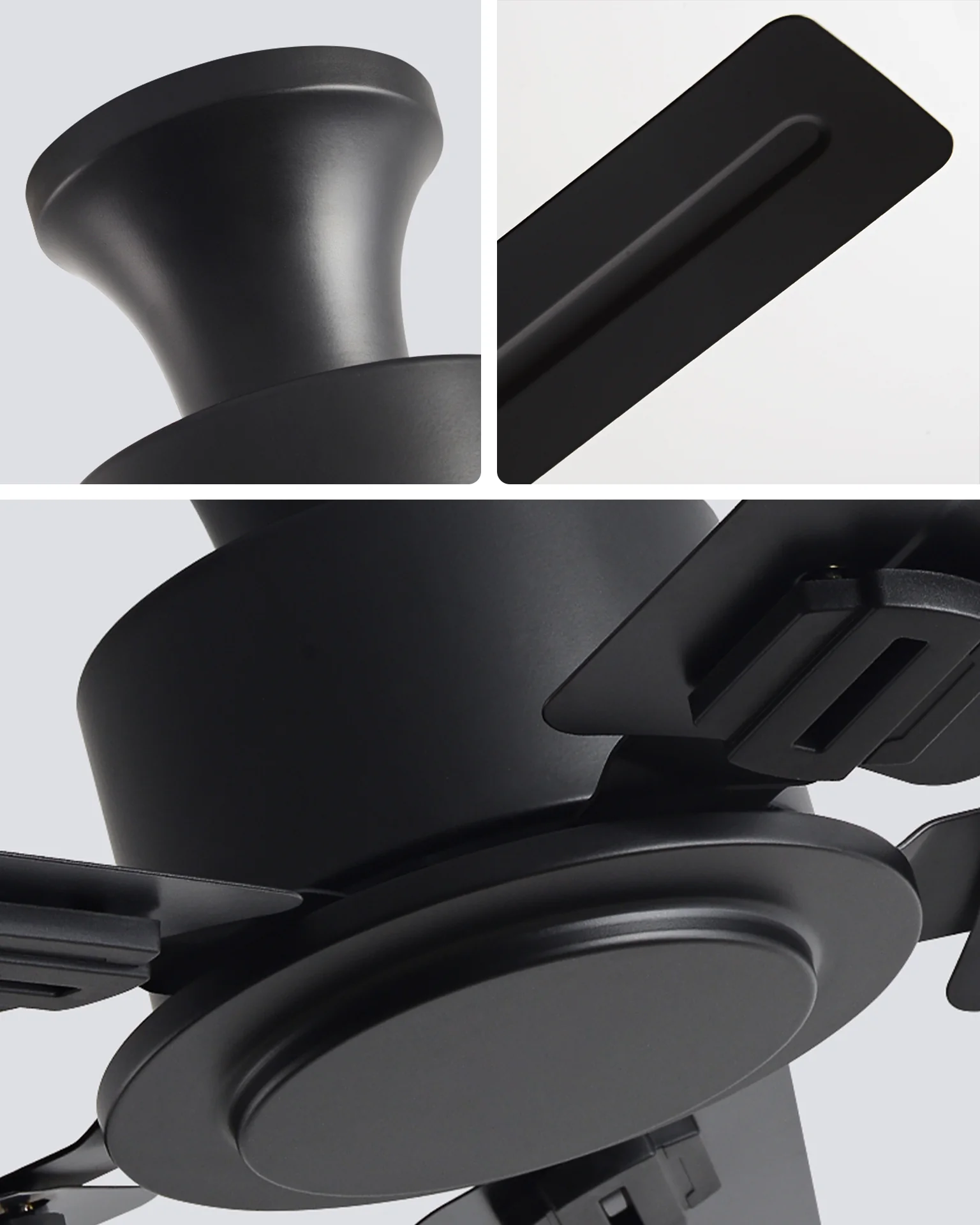 WOMO Low Profile Black Blade Ceiling Fan-WM5217a - Image 6