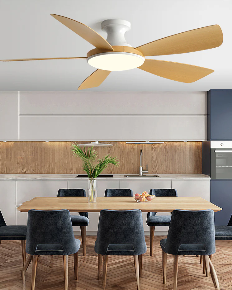 WOMO Modern Low Profile Ceiling Fan Lamp - WM5190 - Image 15