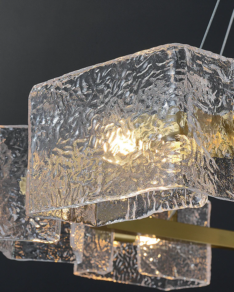 WOMO Textured Glass Round Chandelier-WM2174 - Image 11