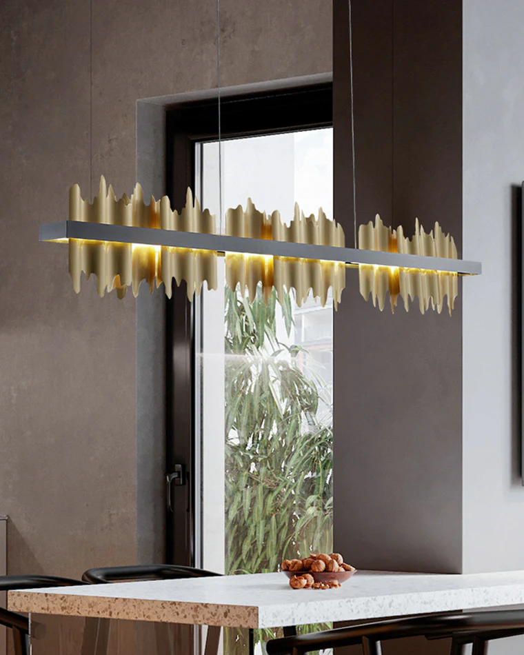 WOMO Iceberg Black Gold Linear Chandelier-WM2184 - Image 13