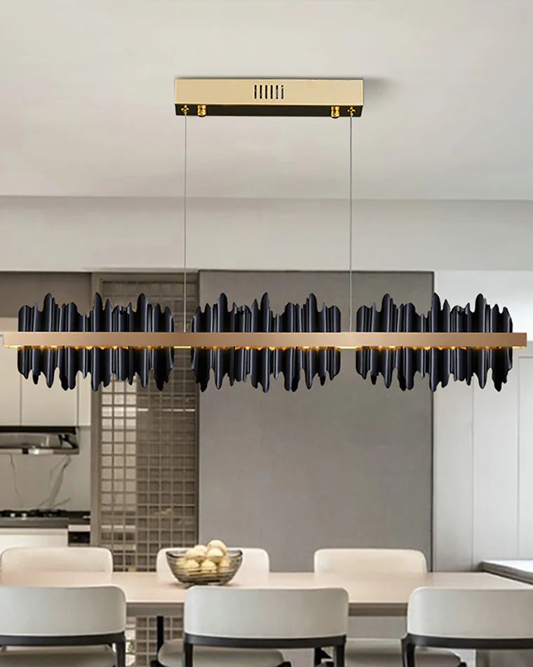 WOMO Iceberg Black Gold Linear Chandelier-WM2184 - Image 15