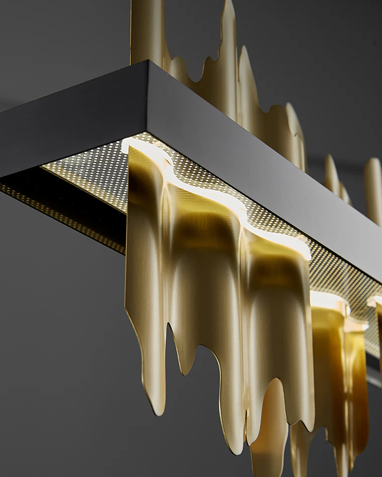 WOMO Iceberg Black Gold Linear Chandelier-WM2184 - Image 26